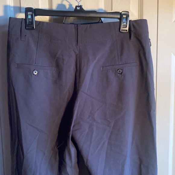 ZARA NWT Wool Blend Deep Charcoal Gray High Rise Straight Leg Trousers Size 6 - Picture 7 of 13